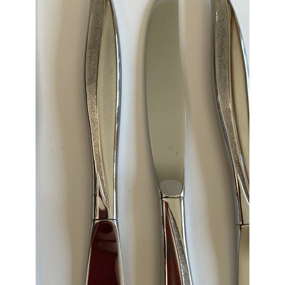 Set of 6 Oneidacraft Deluxe Stainless Textura - Picture 3 of 4